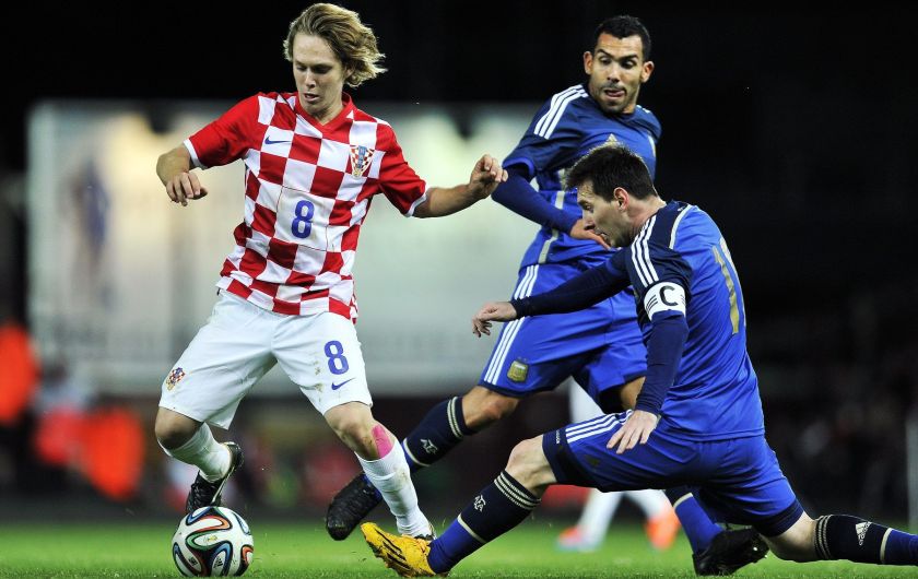 UK International friendly soccer match Argentina v Croatia