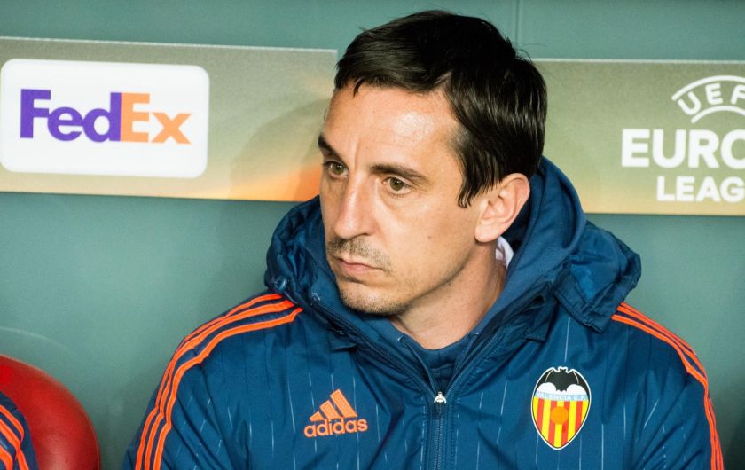 Bilbao, Spain. 10th March, 2016. Gary Neville (coach, Valencia CF) during football match of quarterfinals of UEFA Europe League between Athletic Club and Valencia CF at San Mames Stadium on March 10, 2016 in Bilbao, Spain. © David Gato/Alamy Live News